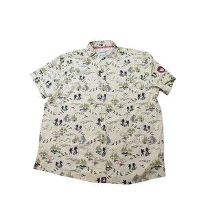 Canada Weather Gear Shirt Mens XXL All Over Print Stretch Vented Hiking Fish